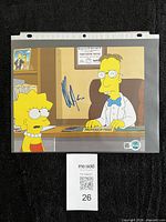 Front view of autographed 8x10 photo in sleeve with COA sticker visible