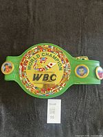 Full view of belt front showing centre plate and side medallions