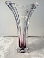 Front view showing flared rim and purple core