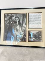 Framed Gone With The Wind collage print under glass