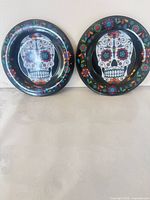Both decorative plates front view