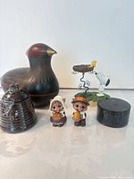 Group shot of all seven decorative items