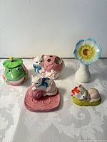 Group shot of all five ceramic pieces