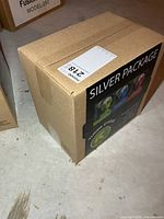 Sealed carton showing overall Silver Package branding