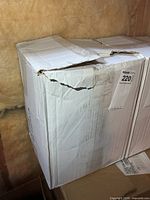 Sealed cardboard shipping box showing exterior