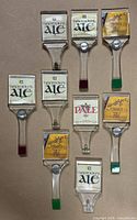Group shot of all nine Big Rock acrylic tap handles