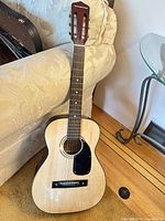 Front view of Silvertone acoustic guitar