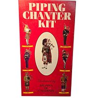 front of boxed Piping Chanter Kit by Bagpipes of Caledonia