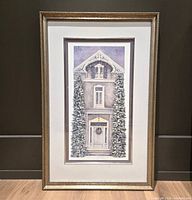 Full view of framed "Evening Snow" print
