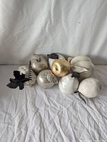 Group view of all ceramic fruit pieces