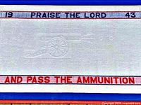 Full towel view showing border text and dimensions