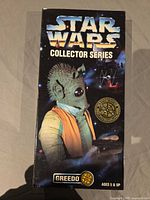 Front view of Star Wars Collector Series Greedo box