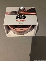 Bowl inside Star Wars branded box, front view