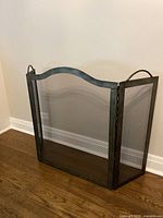 Front view of entire fireplace screen