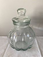Jar with lid assembled showing overall form