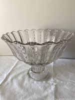 Assembled punch bowl on pedestal base