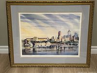 Full view of framed Howard N. Watson limited edition print