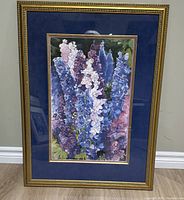 Full view of framed print showing artwork, mat and frame