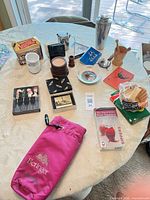 Full table view of all assorted household items
