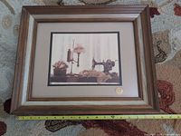 Front view of framed print showing full artwork, frame style and size reference