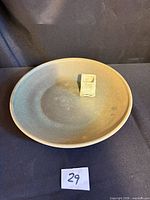 Top view of platter with holder on surface
