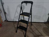 Full view of three-step Gorilla Ladders folding ladder
