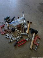 All tools spread out on floor