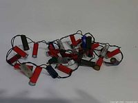 Full coil of shotgun shell light string