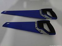 Both Irwin hand saws full view