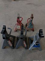 Group shot of all five jack stands
