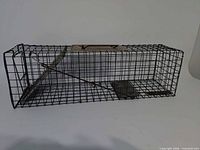 Full view of rectangular wire live trap