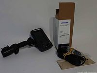 Fish finder display head, mounting bracket, transducer box and bundled cable