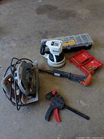 Group shot of all tools on floor