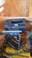 Black & Decker corded jig saw in tool box