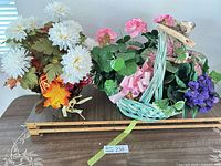 Both centerpieces on table