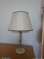 Full view of lamp on surface