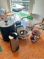 Group shot of all kitchen items on table