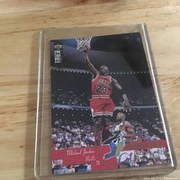 Card in hard plastic holder front view