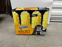 Front of Swiffer Heavy Duty Dusters retail box