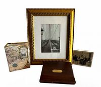 Front view of all four decorative items