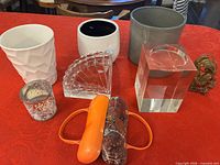 All items grouped on table