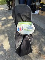 Front view showing bag and promotional insert