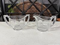 Full view of both pieces showing matching pattern and form