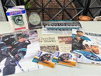 Full lot overview with all memorabilia visible