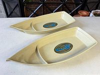 Both Tai-Hong melamine serving trays top view