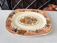 Top-down view of full platter showing pattern and overall condition