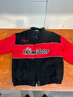 Front view showing color scheme and embroidery