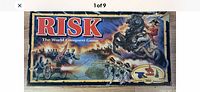 Box top showing Risk The World Conquest Game artwork and 360 pieces note