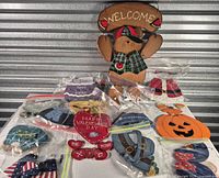 Entire lot showing bear sign and bagged seasonal pieces