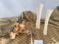 Group shot showing all items together on textile backdrop
